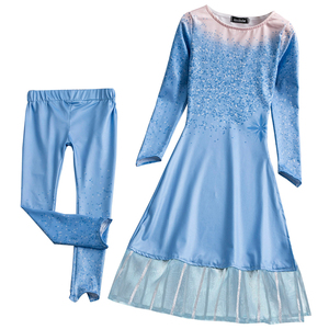 Kids Costumes Princess Elsa Dresses Anna Girls Dresses Carnival Party Halloween Costumes for Kids Fancy Dress For Girls Elsa Set