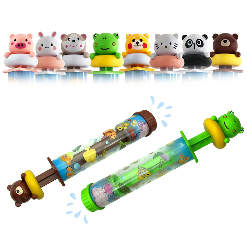 Милый водяной пистолет в форме животного, детские игрушки для плавания, водяной пистолет, игровая игрушка для ванной, детские пляжные игрушки для ванной, подарки для мальчиков и девочек
