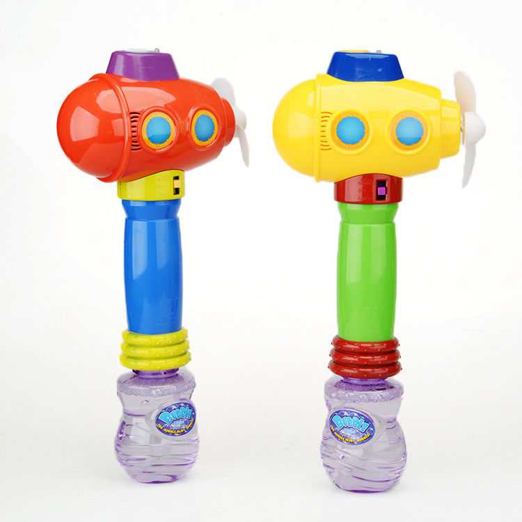 Пластиковая пузырчатая машина Наружная игрушка воздушный корабль с легкой музыкой мельница пузырчатая игрушка