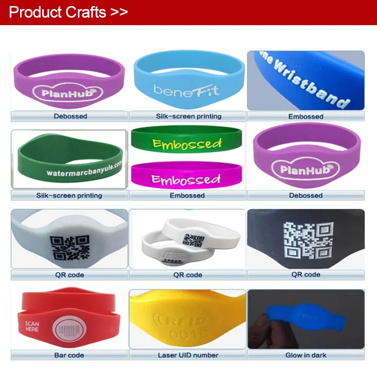 13.56mhz MIFARE Classic 1K Wrist Band Payment RFID Silicon Wristband