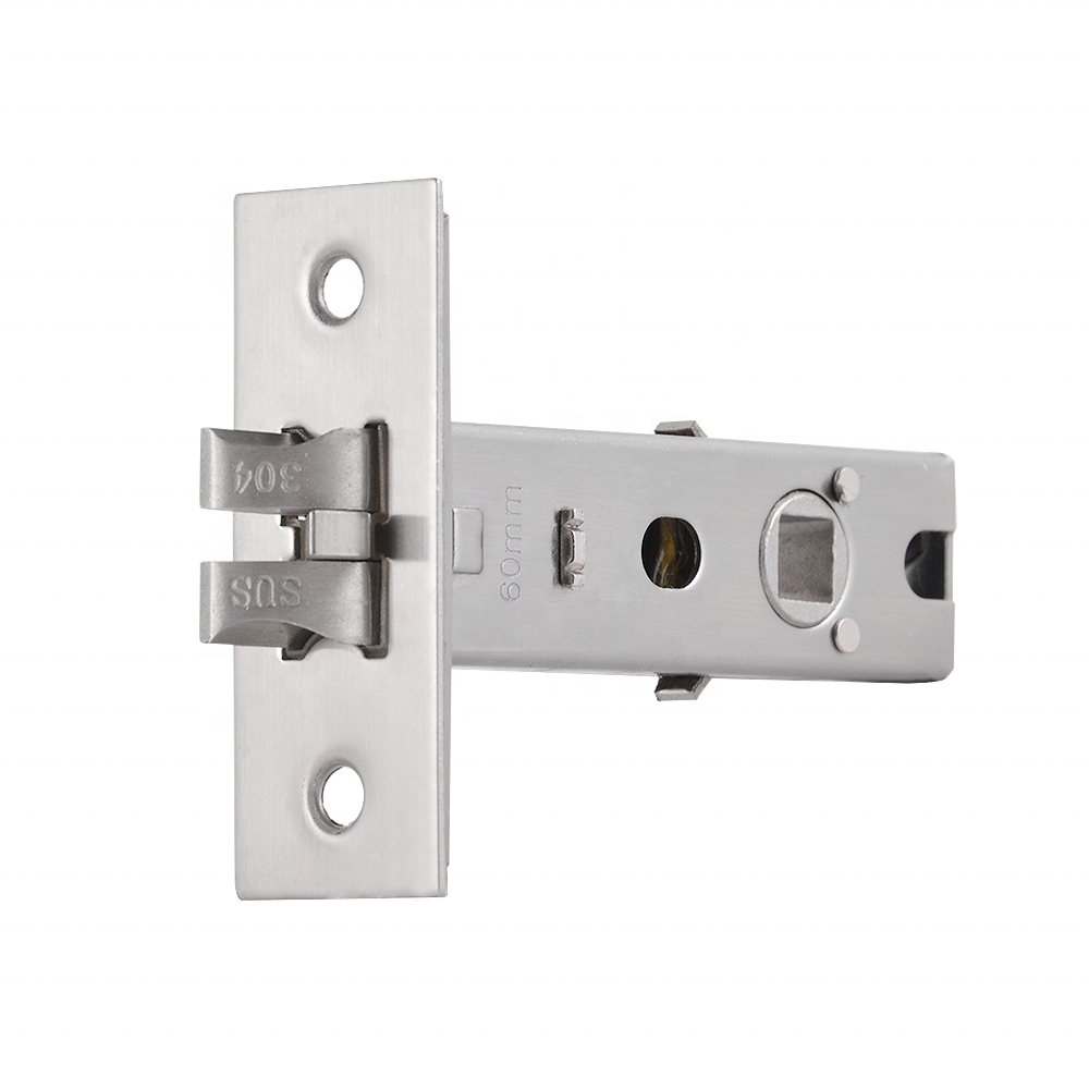 Satin Stainless Steel Heavy Duty DIN Standard Mortice Latch 60mm Backset