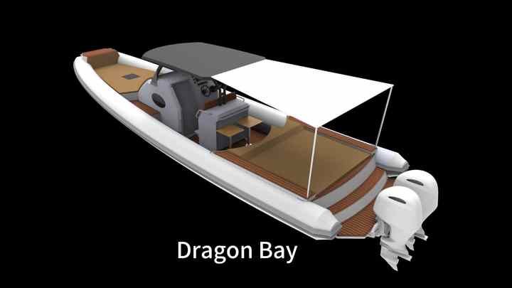 12m Rib Orca Inflatable Boat - Luxury Yacht for Outdoor Sports