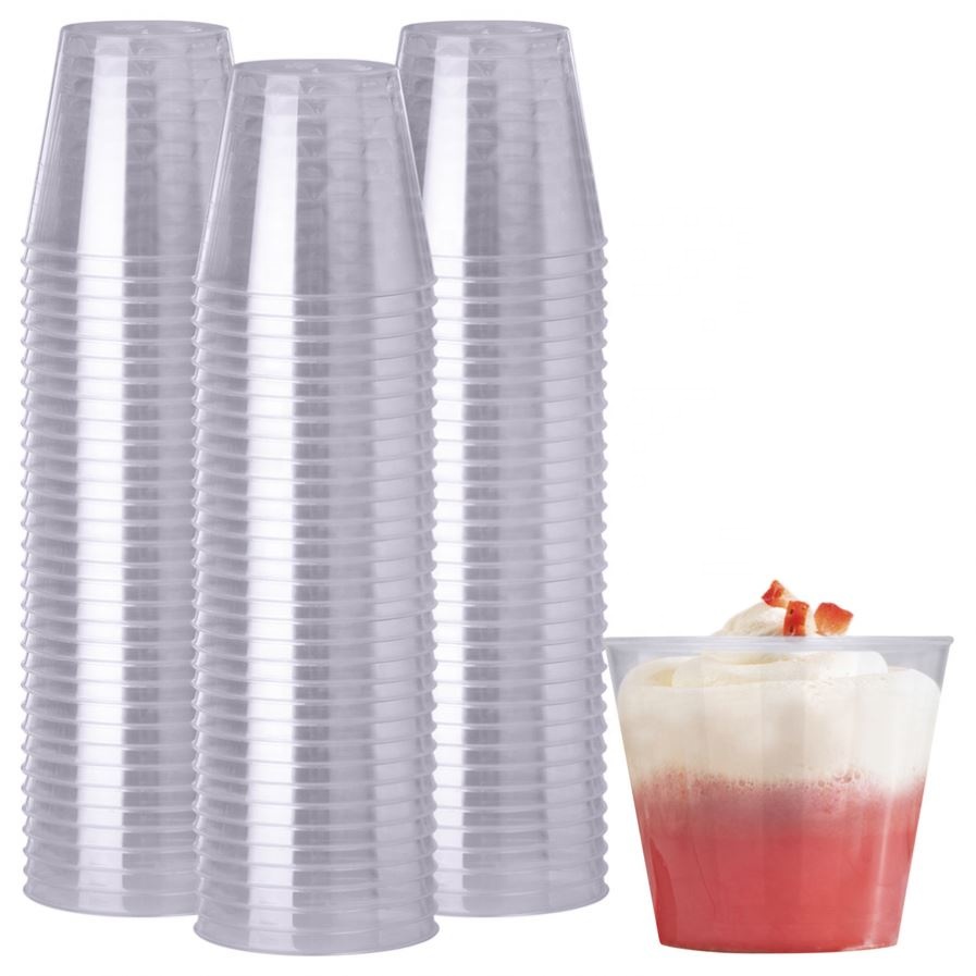 Прозрачная чашка для напитков пищевого класса, пластиковая чашка с двойными стенками и соломинкой, оптовая продажа
