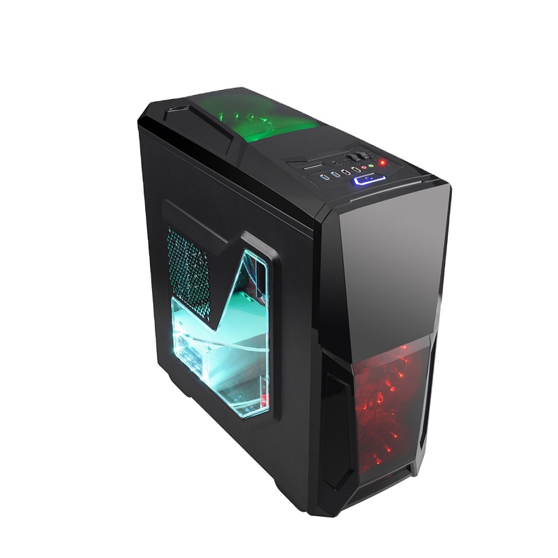 Изготовленная на заказ акриловая панель со светодиодной пылевой фильтр вентилятора-доказательство настольных ПК случае игровой компьютер