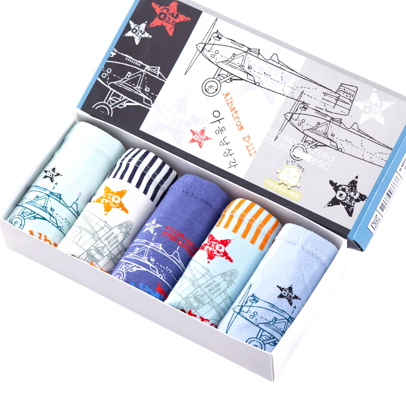 Детские трусики, 5 шт. в упаковке мягкие удобные трусики, корейское хлопковое детское нижнее белье трусы для маленьких мальчиков от 1 до 14 лет, оптовая продажа