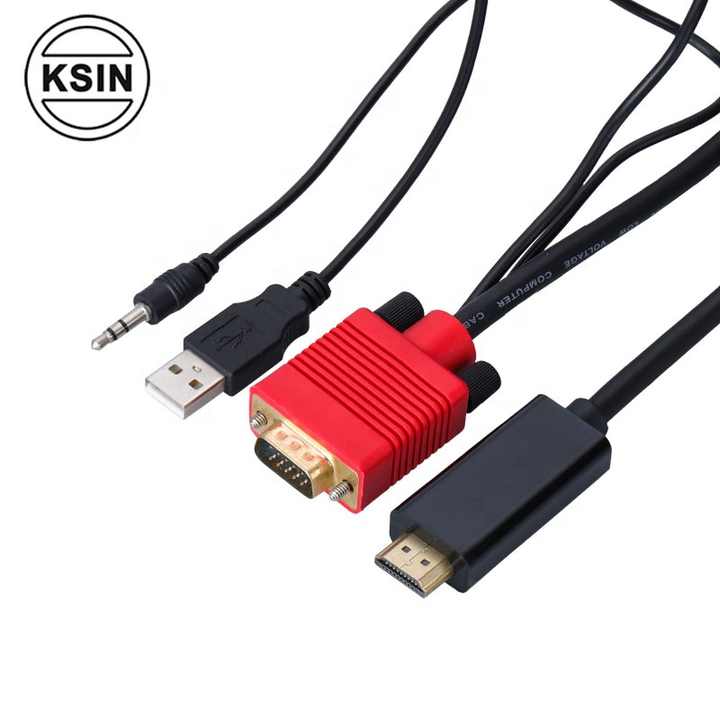 HDMI to VGA Adapter Cable with Audio 3M to 9M Length