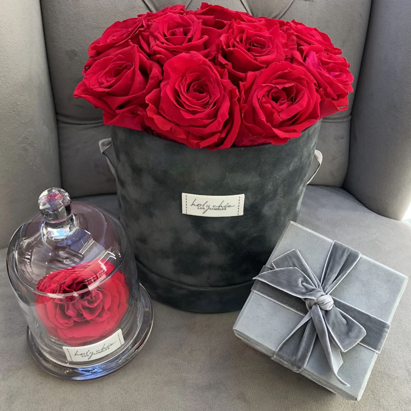 Роскошная замшевая бархатная упаковочная коробка Dongguan Brivote, Цветочная коробка, бумажная мини-коробка для цветов в форме сердца