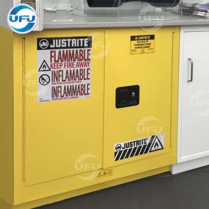 Justrite Type Flammable Liquid Storage Cabinet Yellow Buy خزائن سائلة قابلة للاشتعال خزانة أمان من نوع Justrite خزانة مضادة للحريق للمواد الكيميائية Product On Alibaba Com