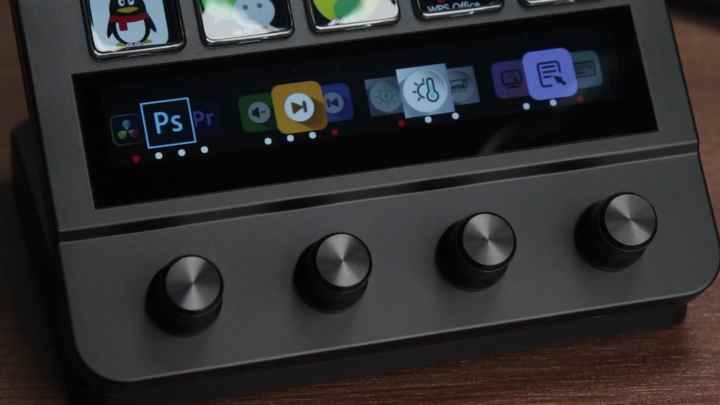 MiraBox N4 Macro Pad Stream Dock 10 Keys 1 Touch Screen 4 Knobs