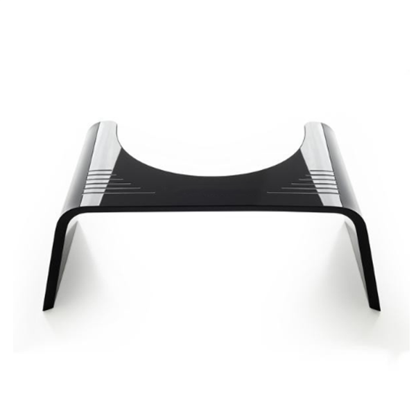 Черный 7 ''squatty горшок ghost акриловое волокно стул для ванной комнаты из прозрачного плексигласа; Туалет табурет