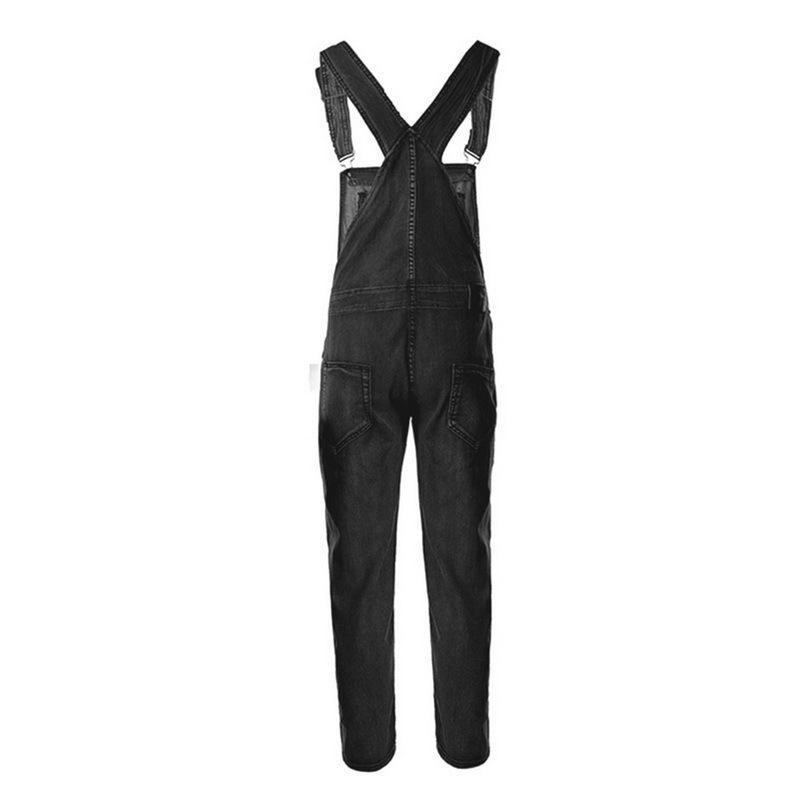 black material dungarees