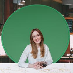 2021 New ideas portable Collapsible screen background Foldable Green Screen Webcam Privacy Backdrop Videos