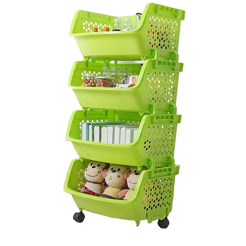 Хит продаж, четырехслойная пластиковая стойка для хранения, кухонная настенная стойка