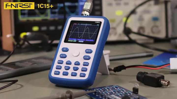 Oscilloscopio Digitale Portatile FNIRSI-1C15 – 110MHz, 500MS/s, Memory Scope, Nuovo