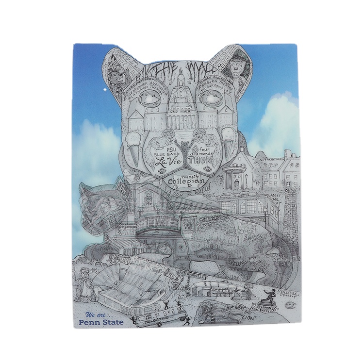 Индивидуальная 3d линзовидная картина, оптовая продажа карт, хит продаж, ручная работа, экологичные пластиковые линзовидные 3D подарочные карты на заказ