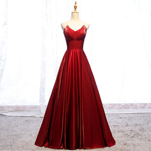 red long frock