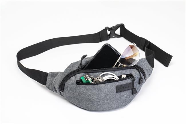 GRS معتمد من RPET للنساء والرجال مقاوم للماء مخصص للسفر المعاد تدويره PET حزمة مراوح حقيبة الخصر