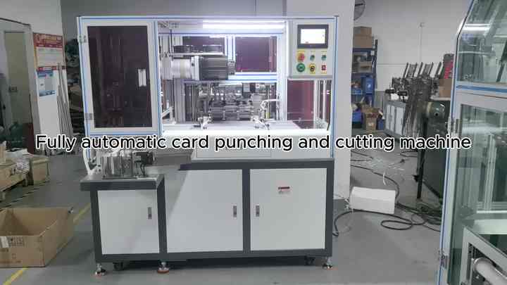 Fully Automatic PVC PC ABS Plastic Card Punching and Cutting Machine ...
