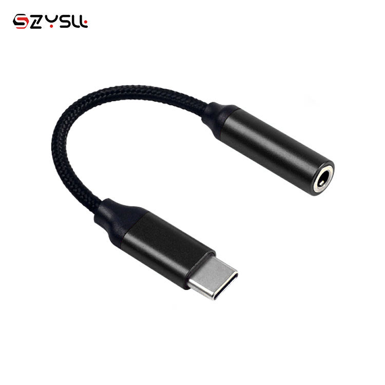 Аудио-адаптер для наушников USB кабель для передачи данных 3,1 Type-C USB-C Мужской до 35 мм со штекера на гнездо ЦАП USB кабель с нейлоновой оплеткой типа c до 3,5 мм AUX аудио адаптер