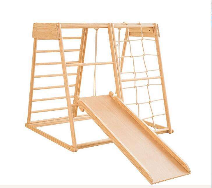 wood climbing toy
