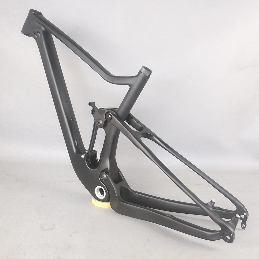 2021 NEW Carbon frame 29er suspension mountain bike frameset BSA Carbon frame XC MTB bicycle travel 100mm black matte FM027
