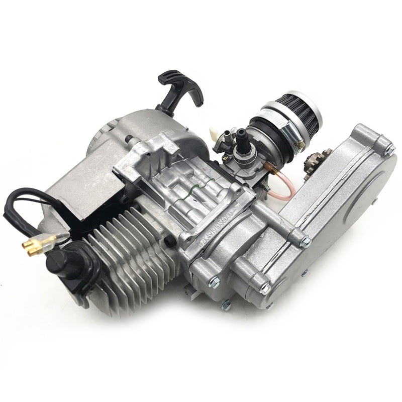 49cc 2 stroke Engine Motor With Reduction Gearbox T8F Chain Drive for Mini Pocket Bike Scooter Dirt Bikes ATV Quad 44-6 Engine