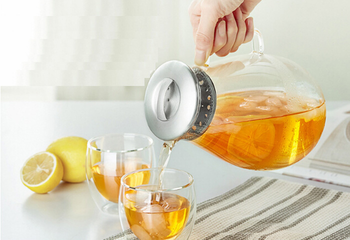 Heat-resistance Glass Tea Pot Kettle Set Clear High Quality Glass Pitcher Heat-resisting Jug