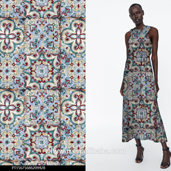 Small batch high color fastness complex pattern polyester chemical fiber fabric digital heat transfer printing processing