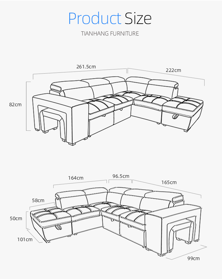 Sofa set designs Corner sofa bed foldable plastic leg Customizable living room sofa shape living room