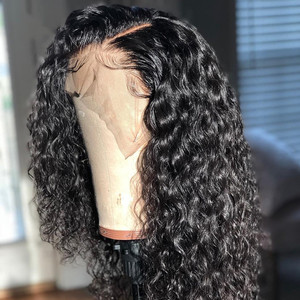 Afro Curly Wigs Lace Front Bob Curly Wigs Natural Hairline 180% Density Lace Frontal Remy Human Hair Wigs For Black Women