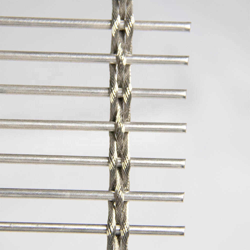 1.5mm thickness SS 316 wire rope fence stainless steel rope mesh for zoo