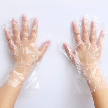 Прозрачные пластиковые PE пищевые одноразовые ручные перчатки для кухонного использования