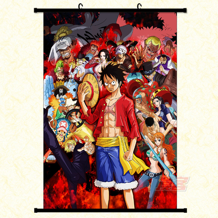 8Pcs Wall Poster One Piece Pirates Poster Anime One Piece Pirates Posters Gift Set for Fans Unframed Version