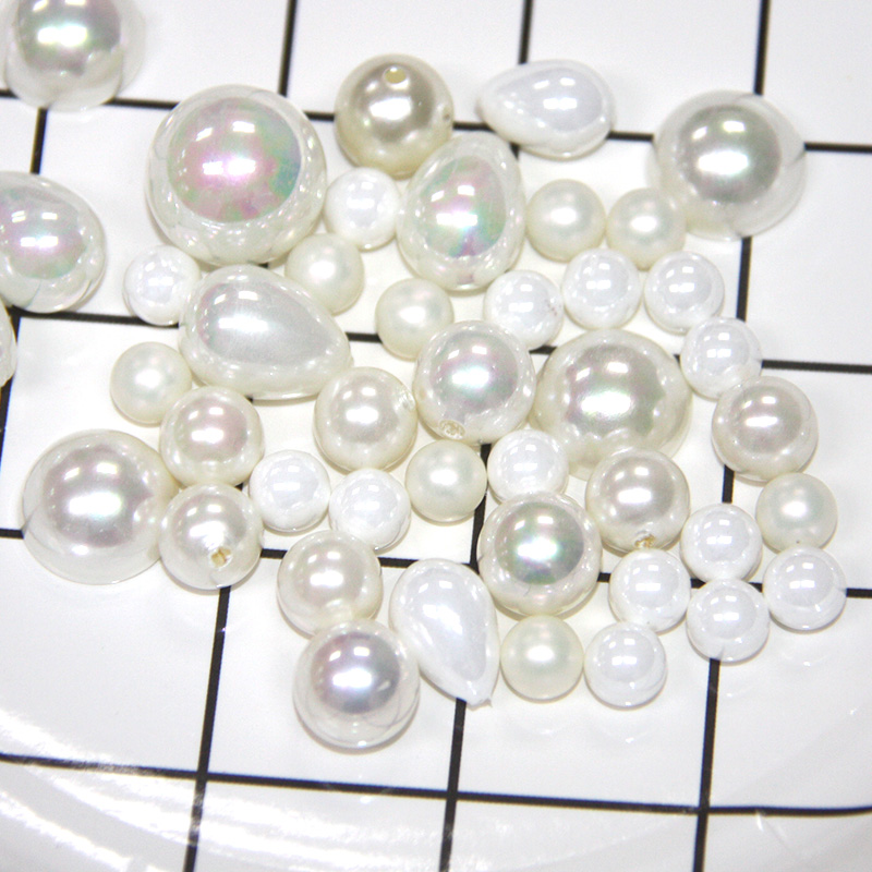 Natural 6//8//10//12mm Gris gleamy Arco Iris Redonda gemas suelta granos 15/"