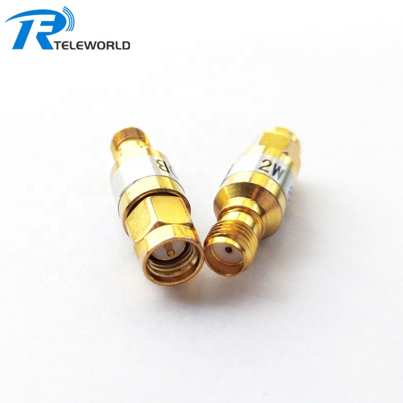 DC to 6.0GHz 50ohm 2db 2W SMA male to SMA female Coaxial RF Attenuator