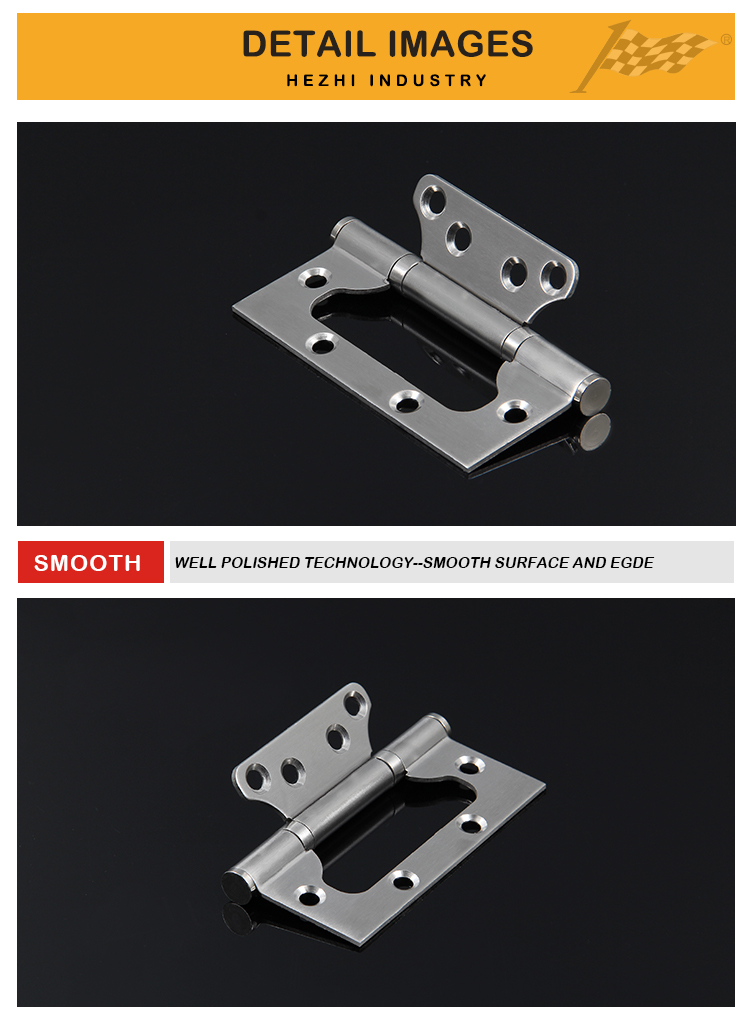 4x3x2 Stainless Steel Residential Wooden Door Hinge Flush Hinges