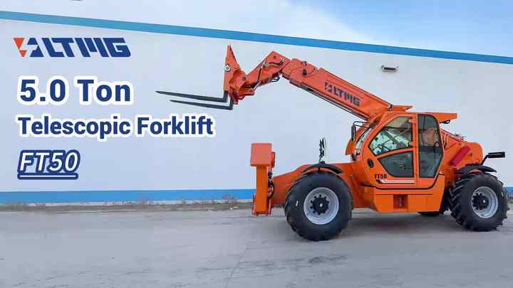 LTMG Telehandler 4x4 Driving Boom Lifting 7m 10m 14 m 18m Height 3 Ton ...
