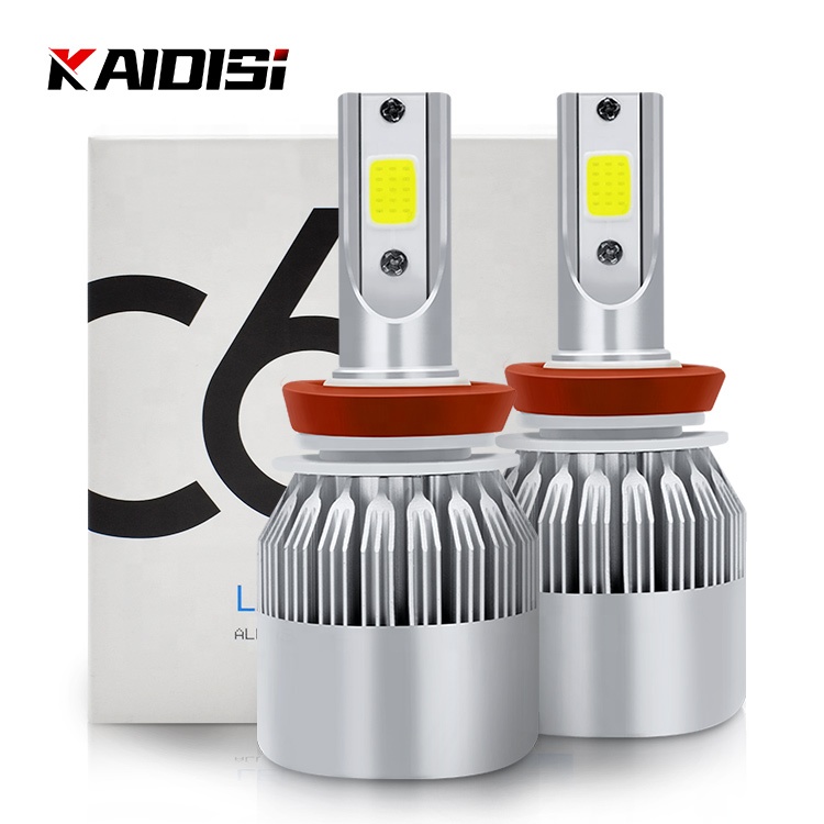 Автомобильные аксессуары C6 СВЕТОДИОДНАЯ Лампа H1 H3 H7 H4 H11 9005 9006 880 светодиодная фара C6 H11