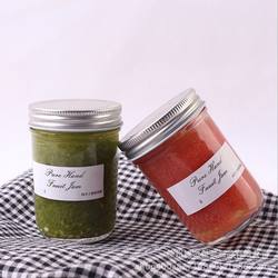 unique wide mouth food jam storage mason jar with metal lids