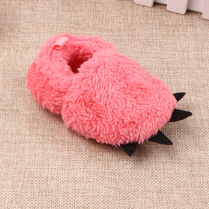 Китайские домашние игрушечные тапочки для спальни, плоские пушистые животные, мягкие животные, когти динозавров, Симпатичные хлопковые Симпатичные плюшевые тапочки для детей