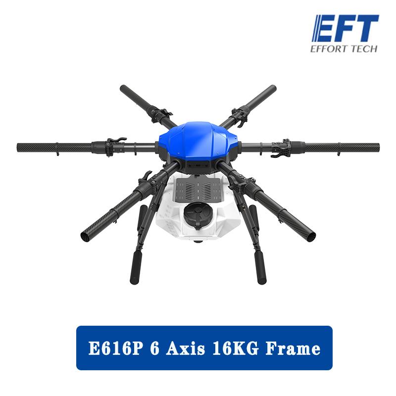 2021 New EFT E616S E616P 16L 16KG Agricultural uav Drone Gardening Sprinkler Drone Frame Kit Spray System