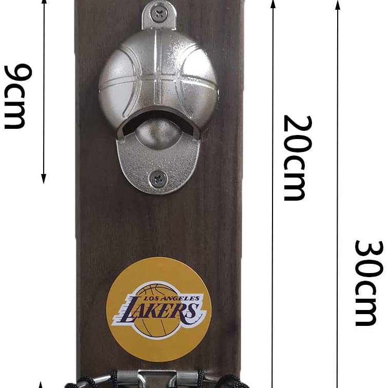 Креативная мультяшная многофункциональная открывалка для бутылок, настенное крепление, открывалка для баскетбола, встроенный Магнит на Холодильник из твердой древесины, кухонные инструменты