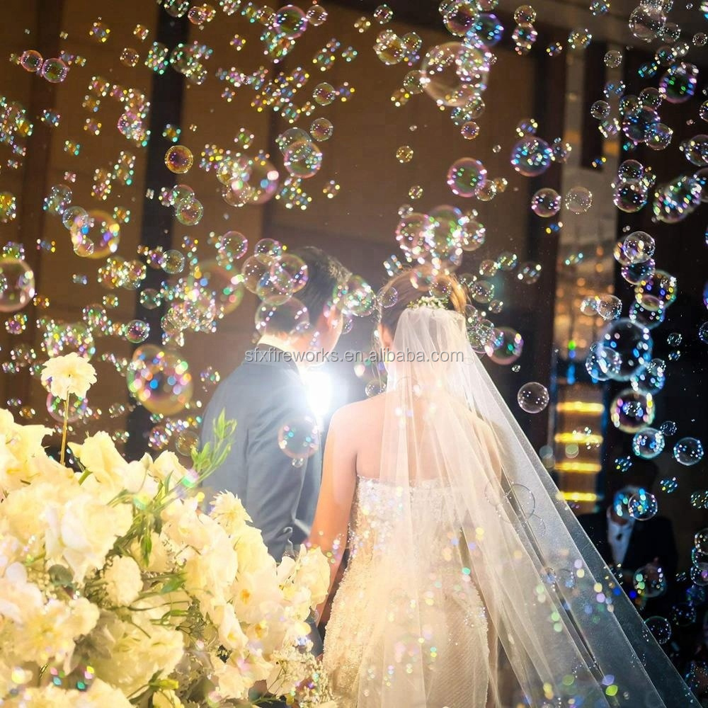 Fuel Blowing Toys Kids Stage Professional Manufacturer White Wedding Soap Bubble Liquid For Bubble Machine