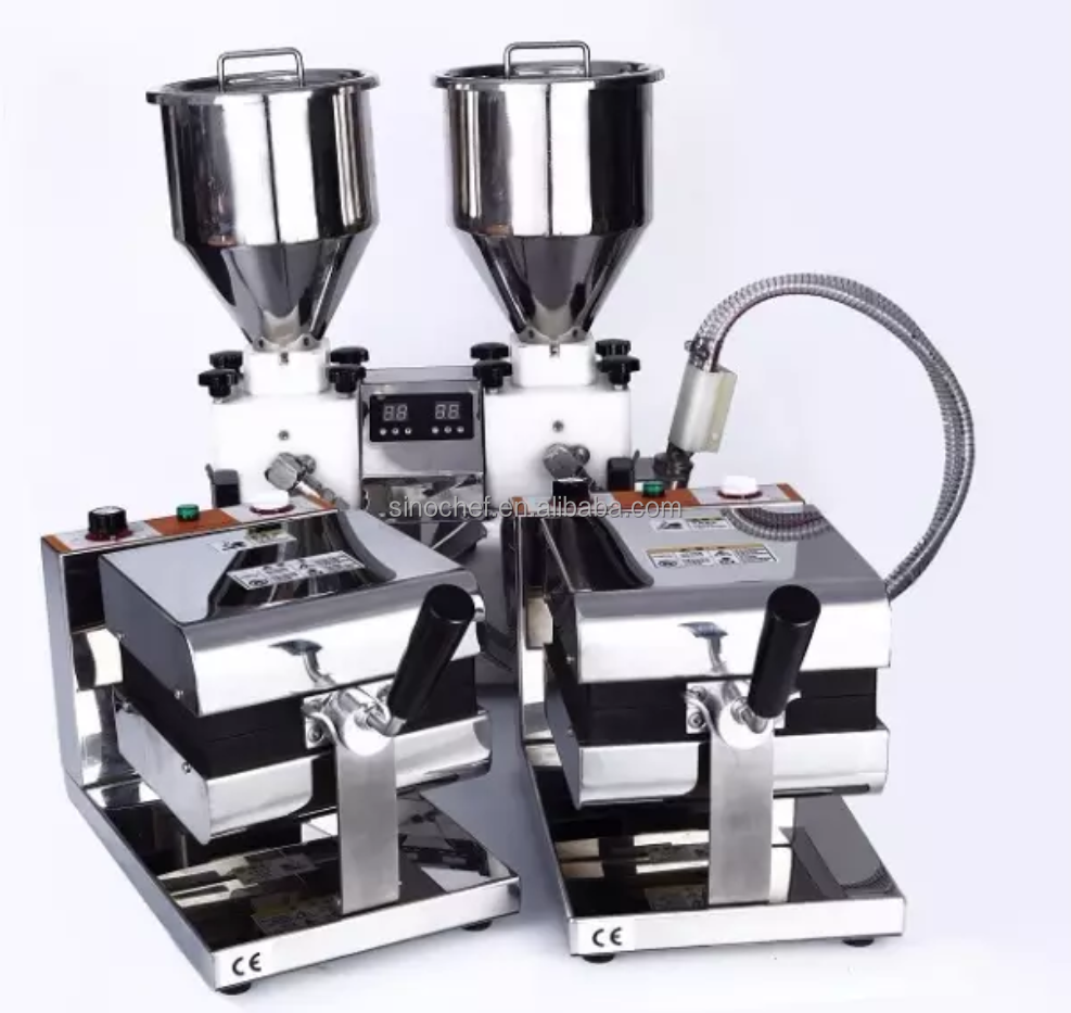 Новинка 2021, электрическая полуавтоматическая машина для производства сэндвич-пирожных