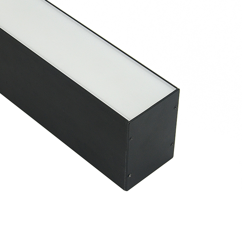 Black/Silver Color Power Inside Hanging LED Profile Light For Commercial