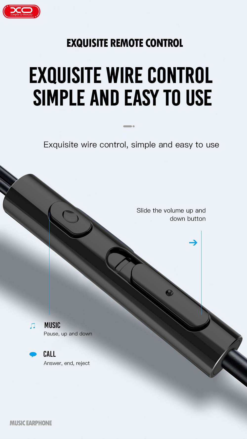 XO Hot Selling  EP29 Type-c  Music  Earphone  Headphone Earphone  Stereo Earbud Wire  In Ear For Mobile Phone