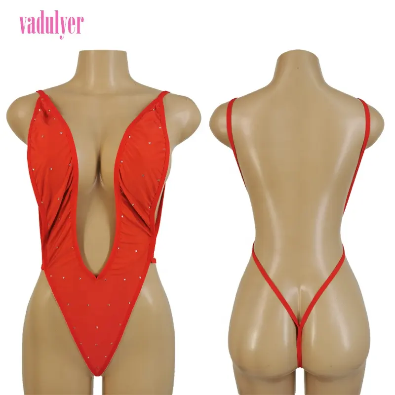 Vadulyer Wholesale Custom High Quality Rhinestone Exotic Dancewear Stripper...