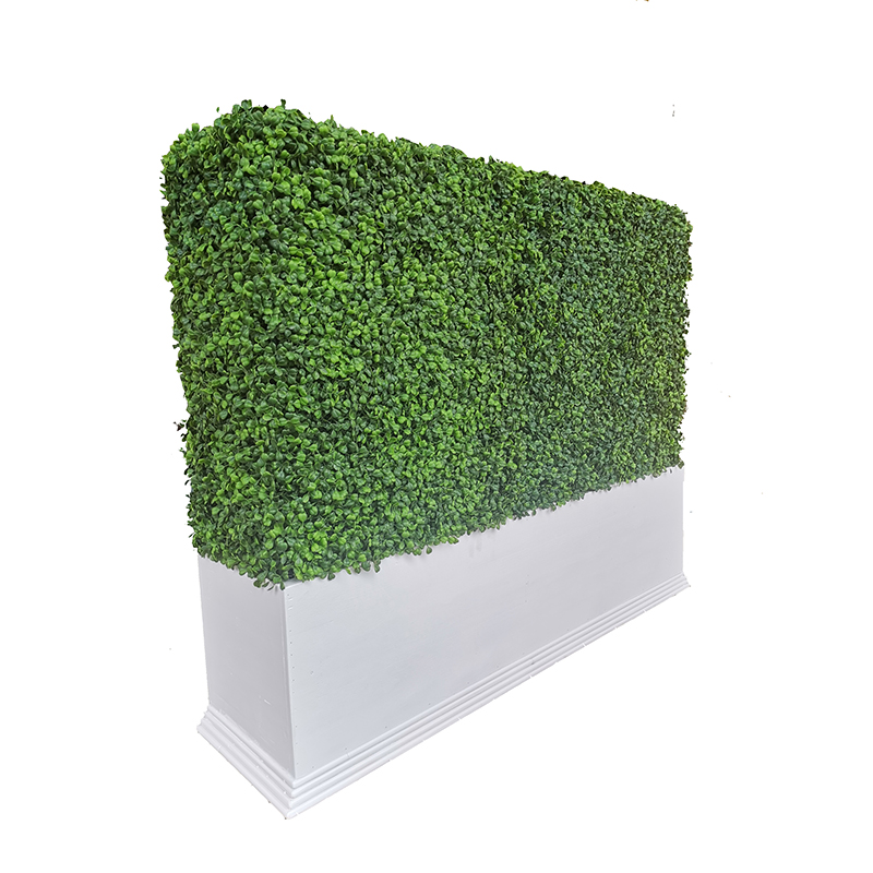 Искусственная трава забор пластиковый искусственный самшит хедж вместе с стекловолокном плантатор