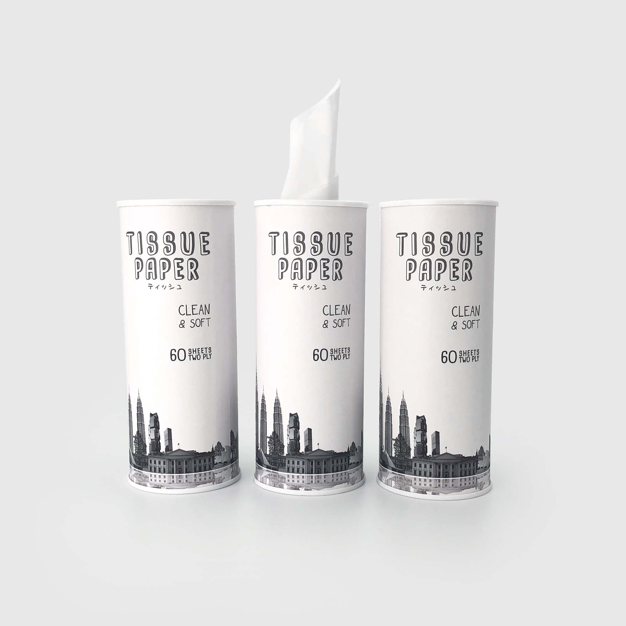 Оптовая продажа, Цилиндрическая Коробка, автомобильная салфетка для лица