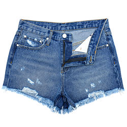 Women's Casual Denim Shorts Frayed Hem Ripped Jeans Shorts